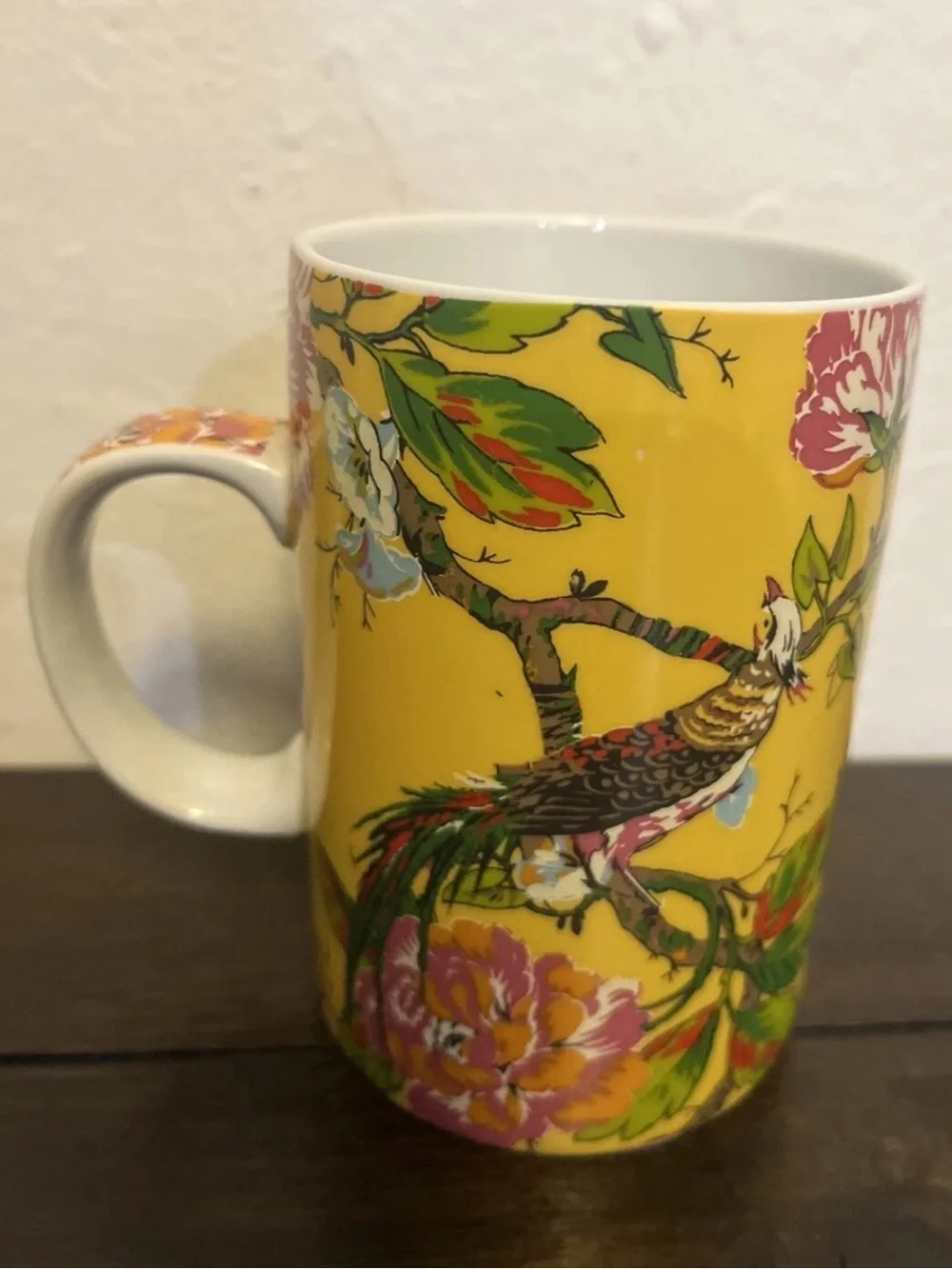 Bird tropical blue World Market mug cup